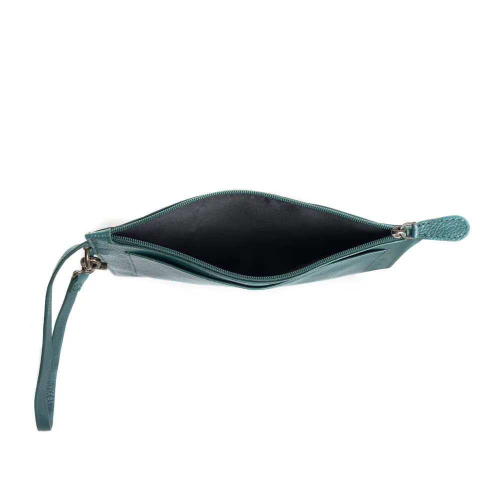 Canyon Colours Clutch Pouch in Teal sold by Myra Bag product image thumbnail 4