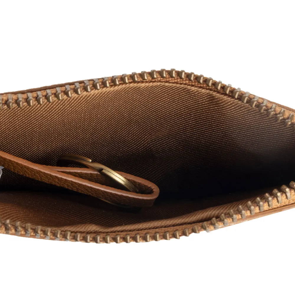 Eye of the Goddess Credit Card Wallet in Brown & White sold by Myra Bag product image thumbnail 4