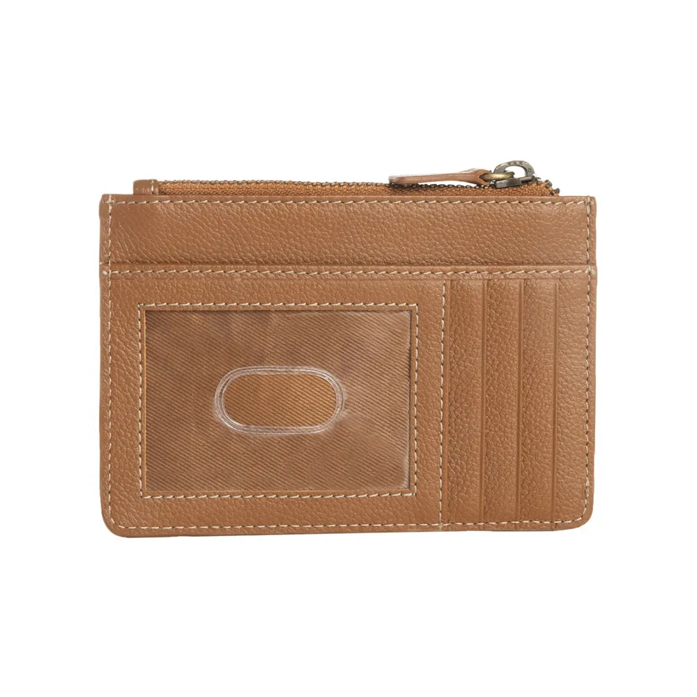 Eye of the Goddess Credit Card Wallet in Brown & White sold by Myra Bag product image thumbnail 3