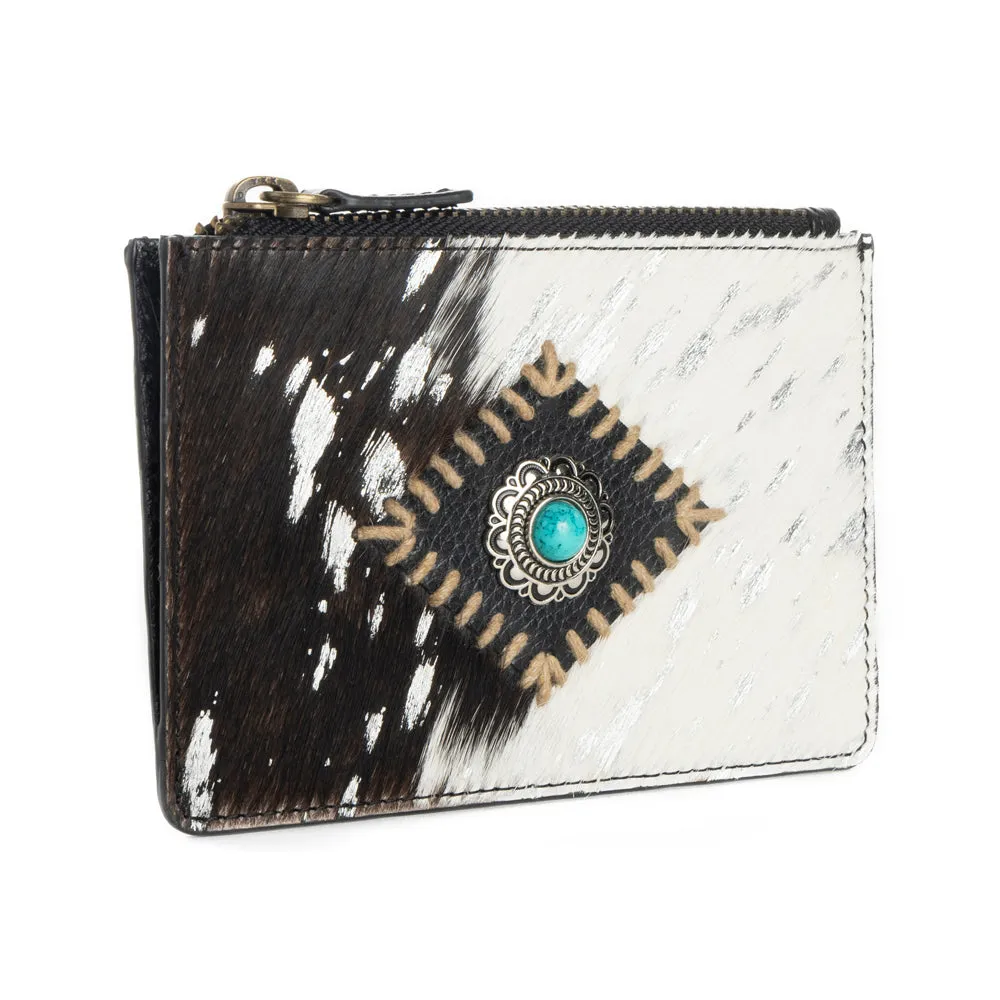 Eye of the Goddess Credit Card Wallet in Black & White sold by Myra Bag product image thumbnail 2