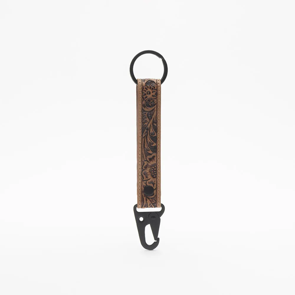 Western Days Hand-tooled Leather Key Fob sold by Myra Bag product image thumbnail 2