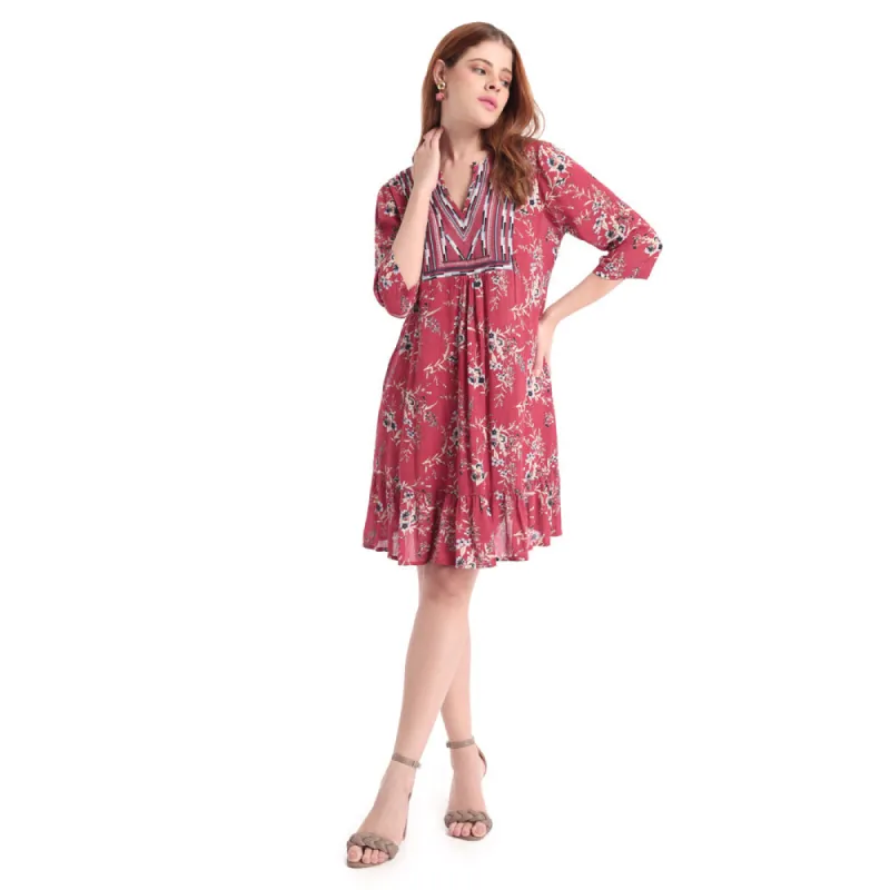 Floral Border Print DRESS & ROMPER sold by Myra Bag