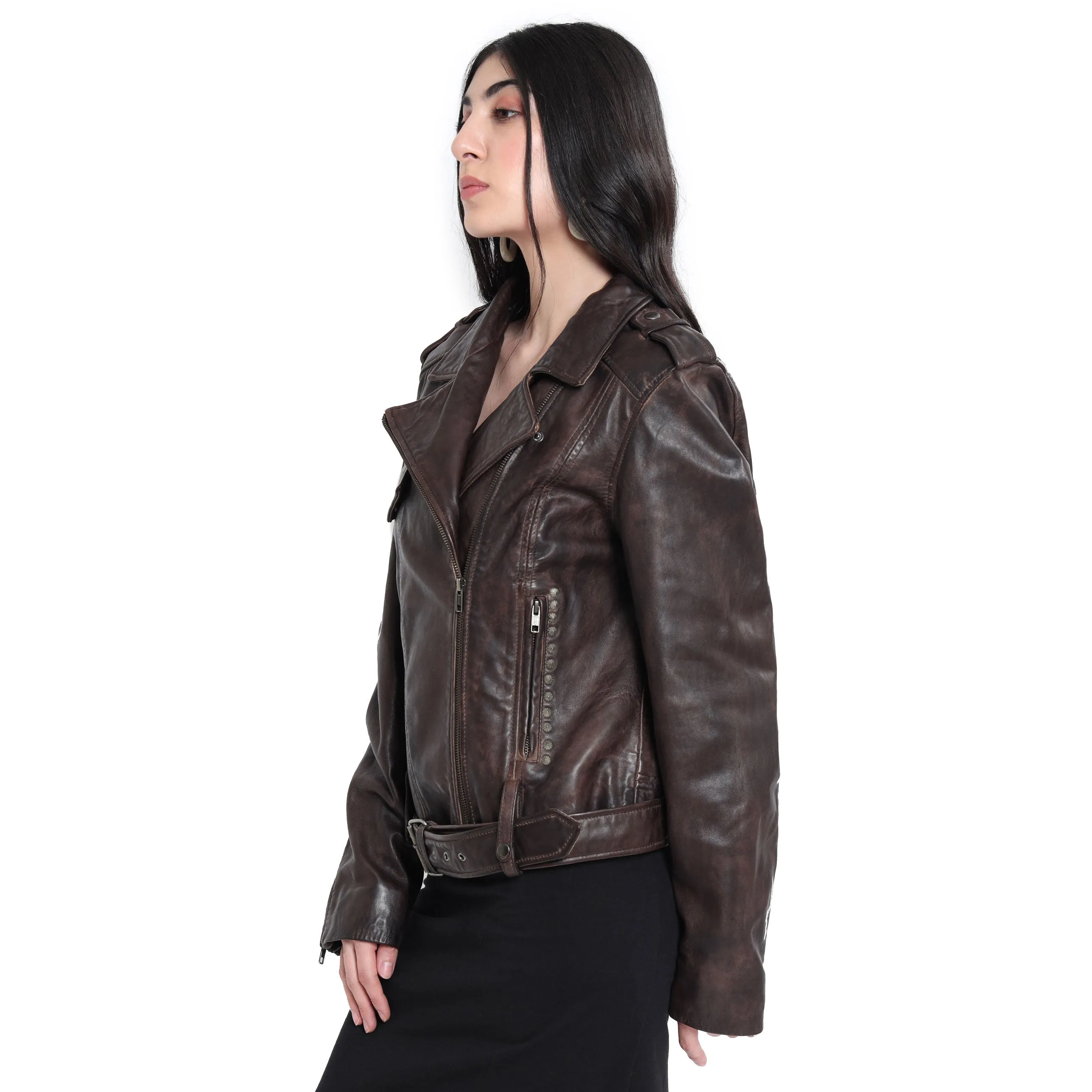 ButtonUppp Leathher Jacket sold by Myra Bag product image thumbnail 5