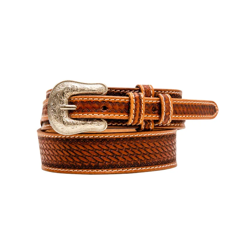 Vandal Hand-Tooled Leather Women's Belt sold by Myra Bag