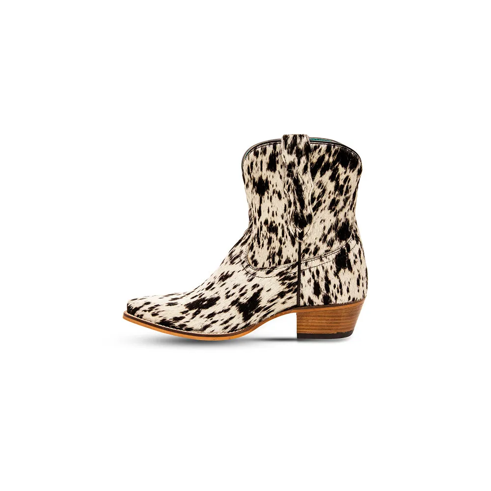 Cow Bow Western Hairon Leather Booties sold by Myra Bag product image thumbnail 4
