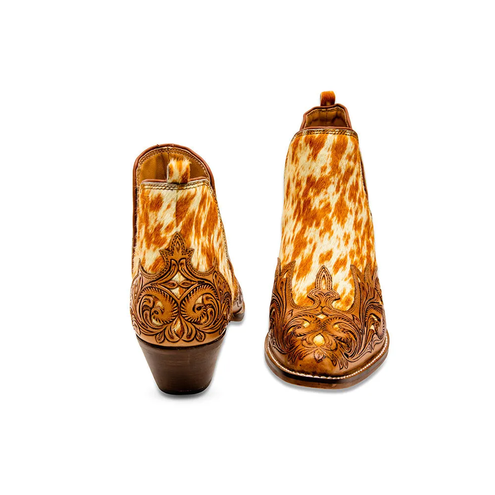 Vestro Western Hand-Tooled Booties sold by Myra Bag product image thumbnail 3