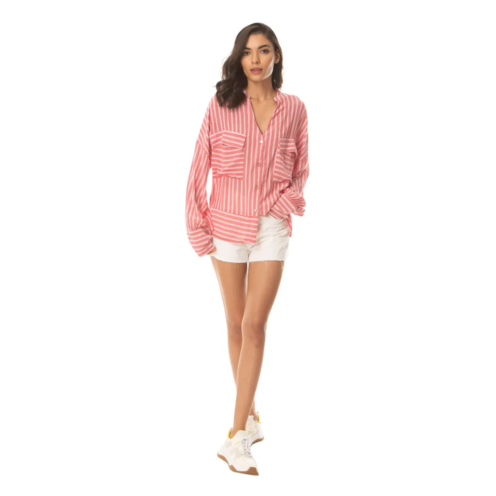 Striped Oversized Shirt sold by Myra Bag product image thumbnail 5