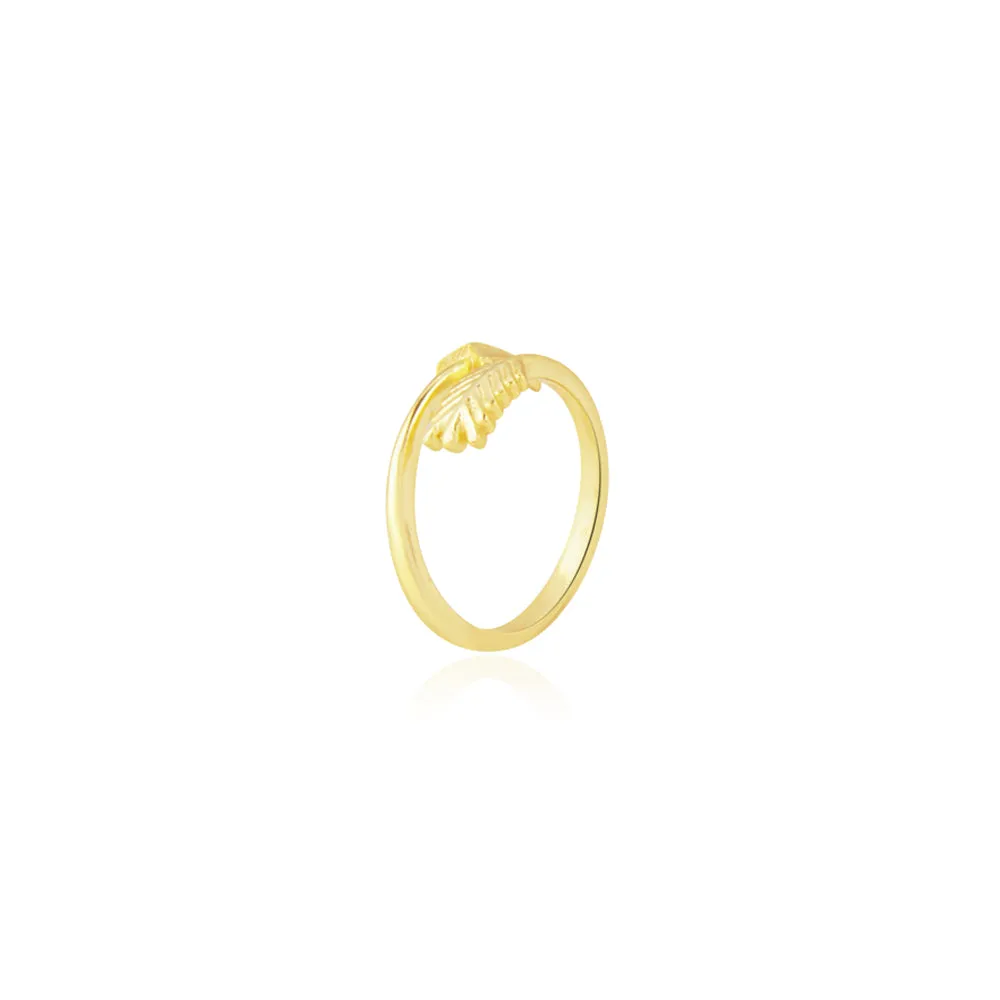 Eternal Looped Arrow Gold Tone Ring sold by Myra Bag product image thumbnail 3