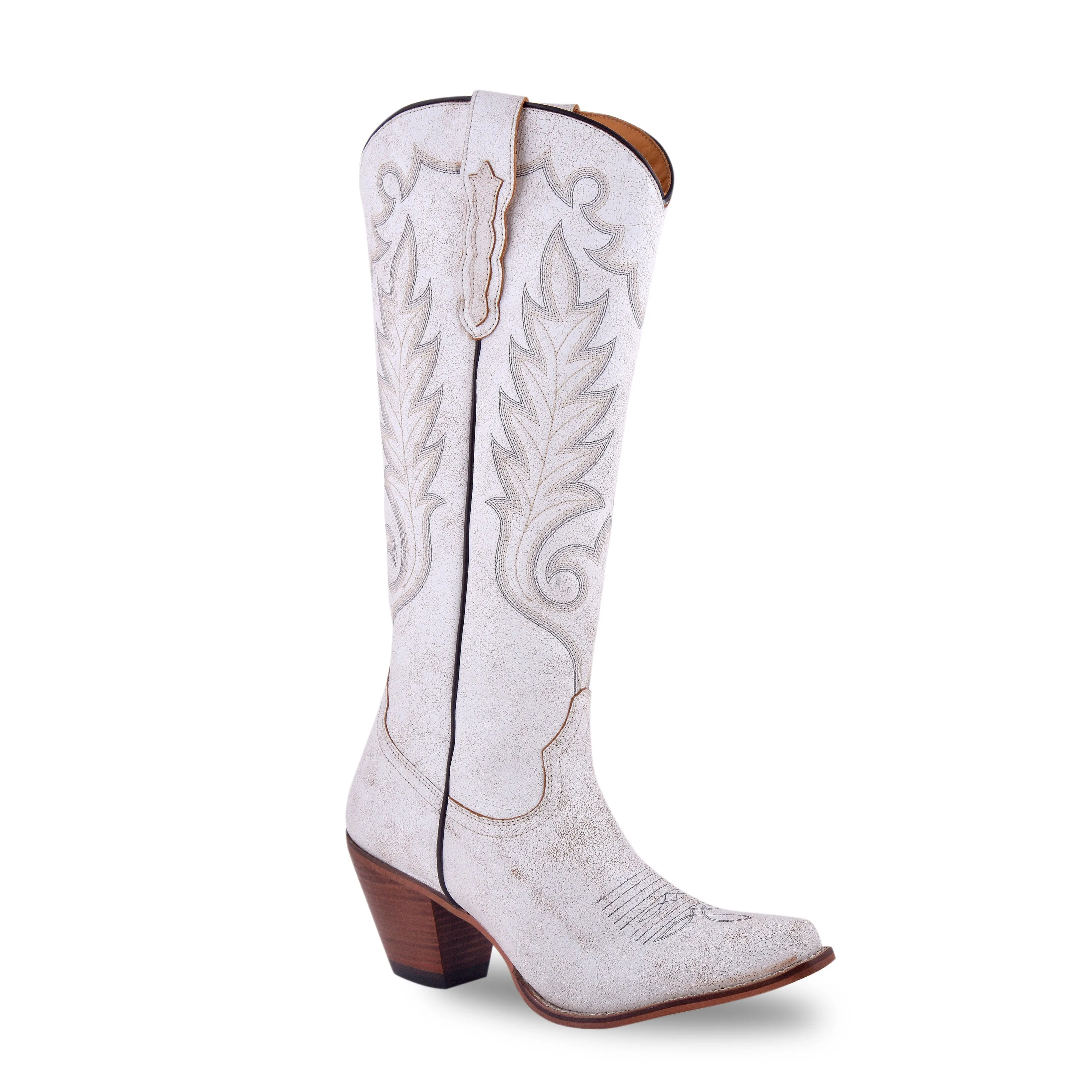 Darling Trail High-Top Cowboy Boots in White sold by Myra Bag product image thumbnail 4