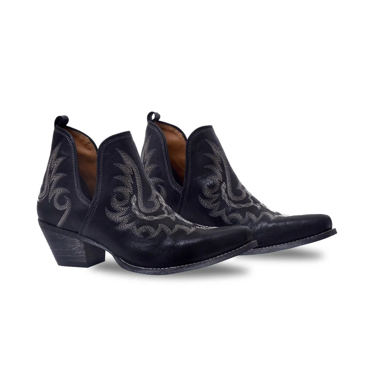 Lasso Lace Stitched Suede Leather Boots sold by Myra Bag