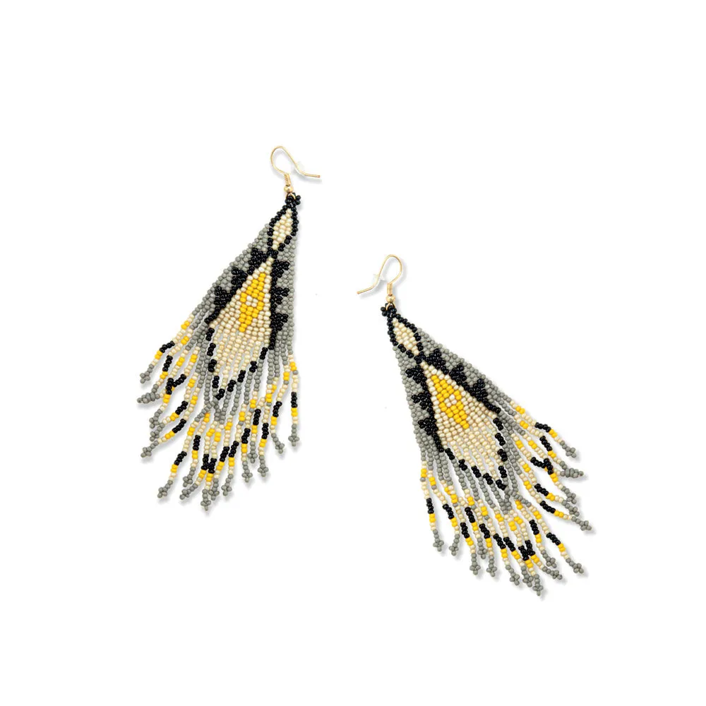 Feather Spirit Beaded Earrings sold by Myra Bag product image thumbnail 2