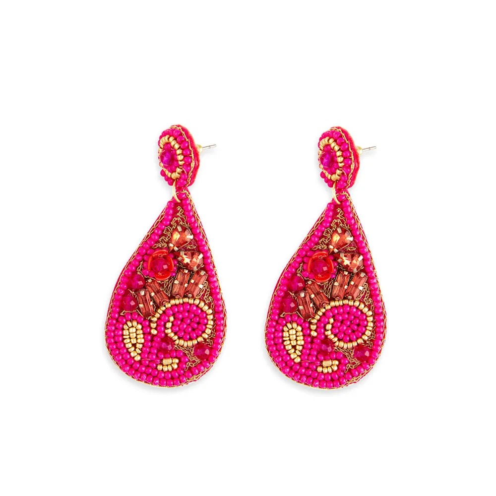 Rose Garden Beaded Earrings sold by Myra Bag product image thumbnail 2