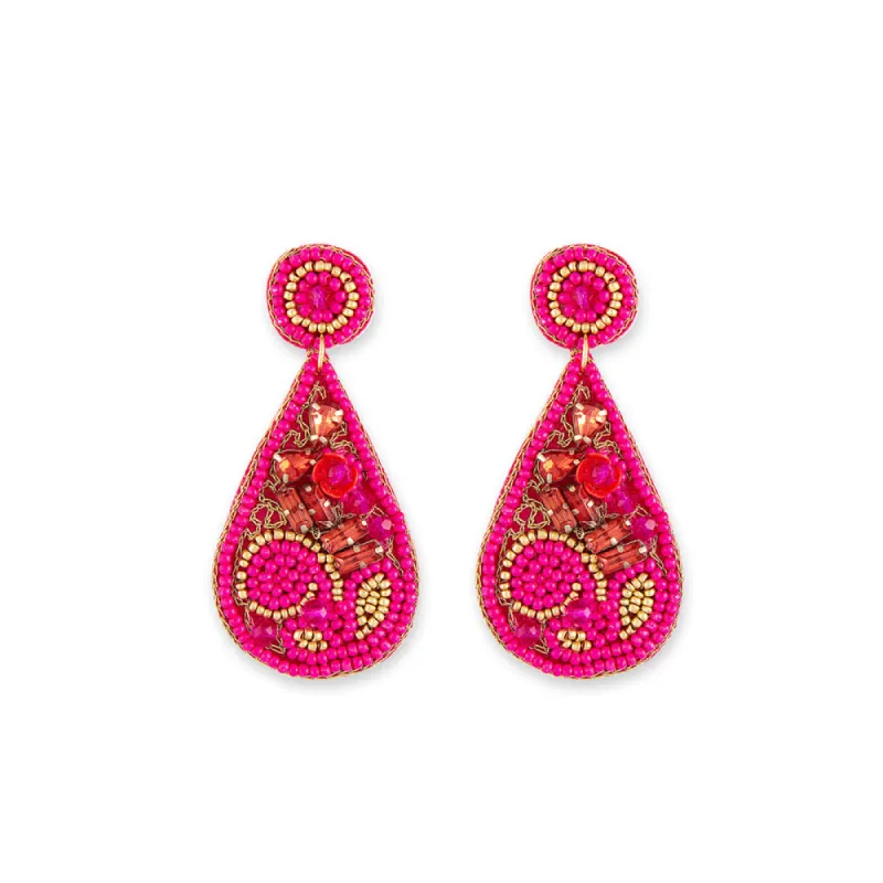 Rose Garden Beaded Earrings sold by Myra Bag