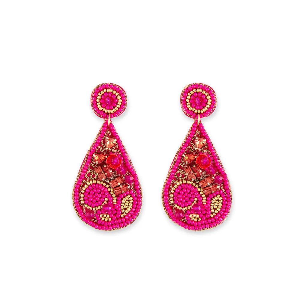 Rose Garden Beaded Earrings sold by Myra Bag