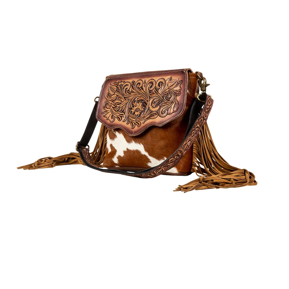 Roswell Way Fringed Hand-Tooled Bag sold by Myra Bag product image thumbnail 2