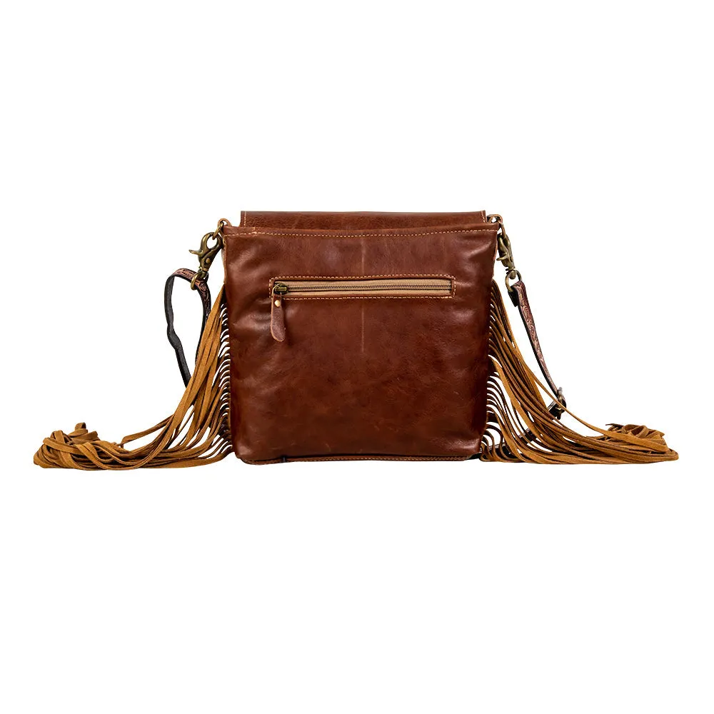 Roswell Way Fringed Hand-Tooled Bag sold by Myra Bag product image thumbnail 3