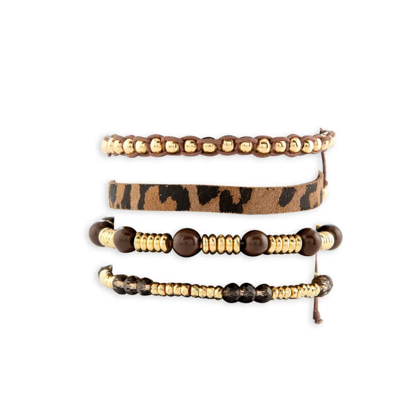 Safari’s End Stacked Bracelet sold by Myra Bag
