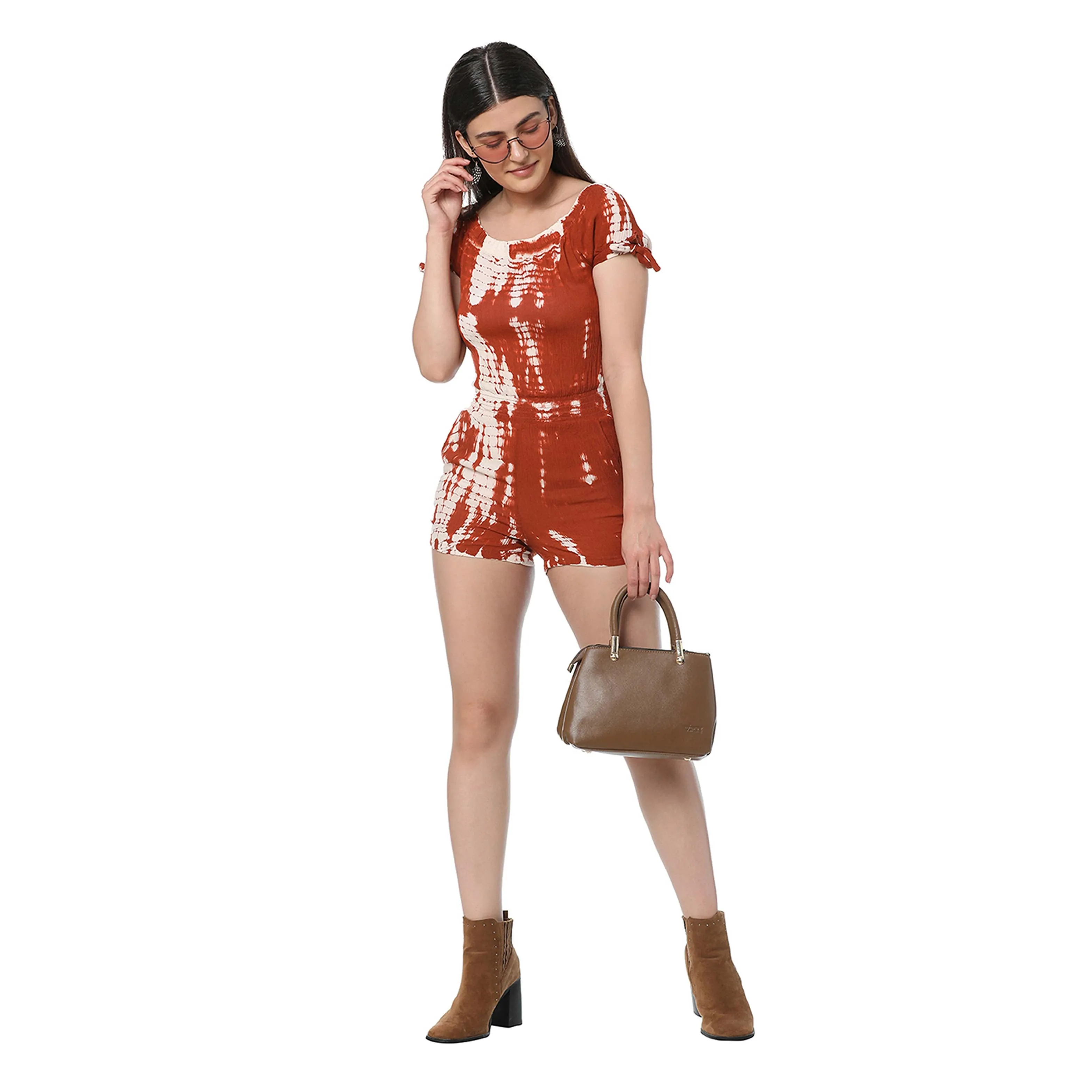 Chestnut Playsuit Romper sold by Myra Bag