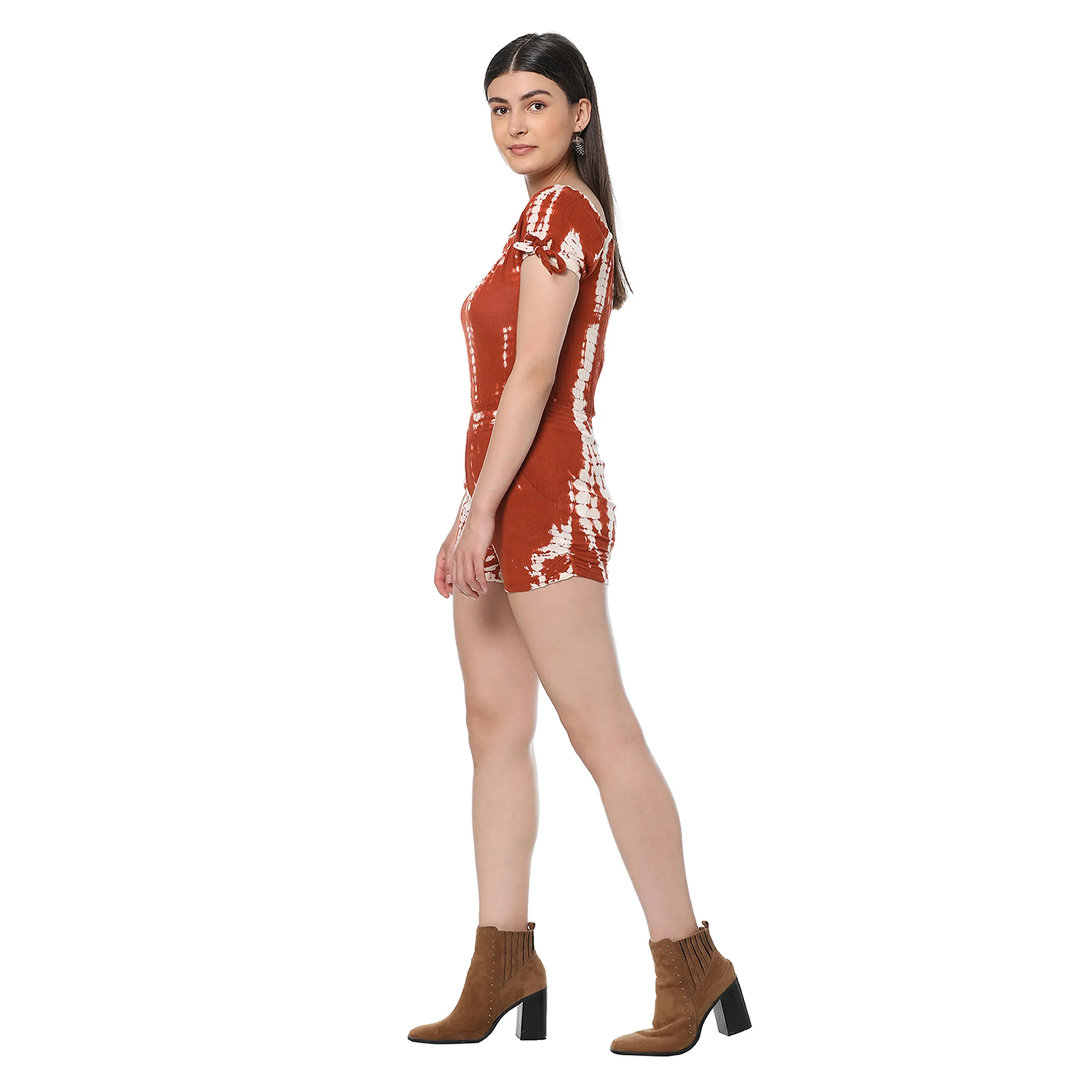 Chestnut Playsuit Romper sold by Myra Bag product image thumbnail 2