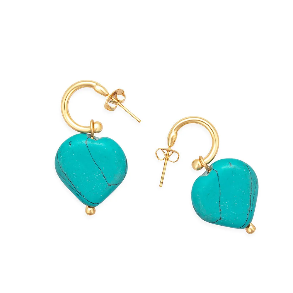 Mi Corazón Azul Earrings sold by Myra Bag product image thumbnail 2