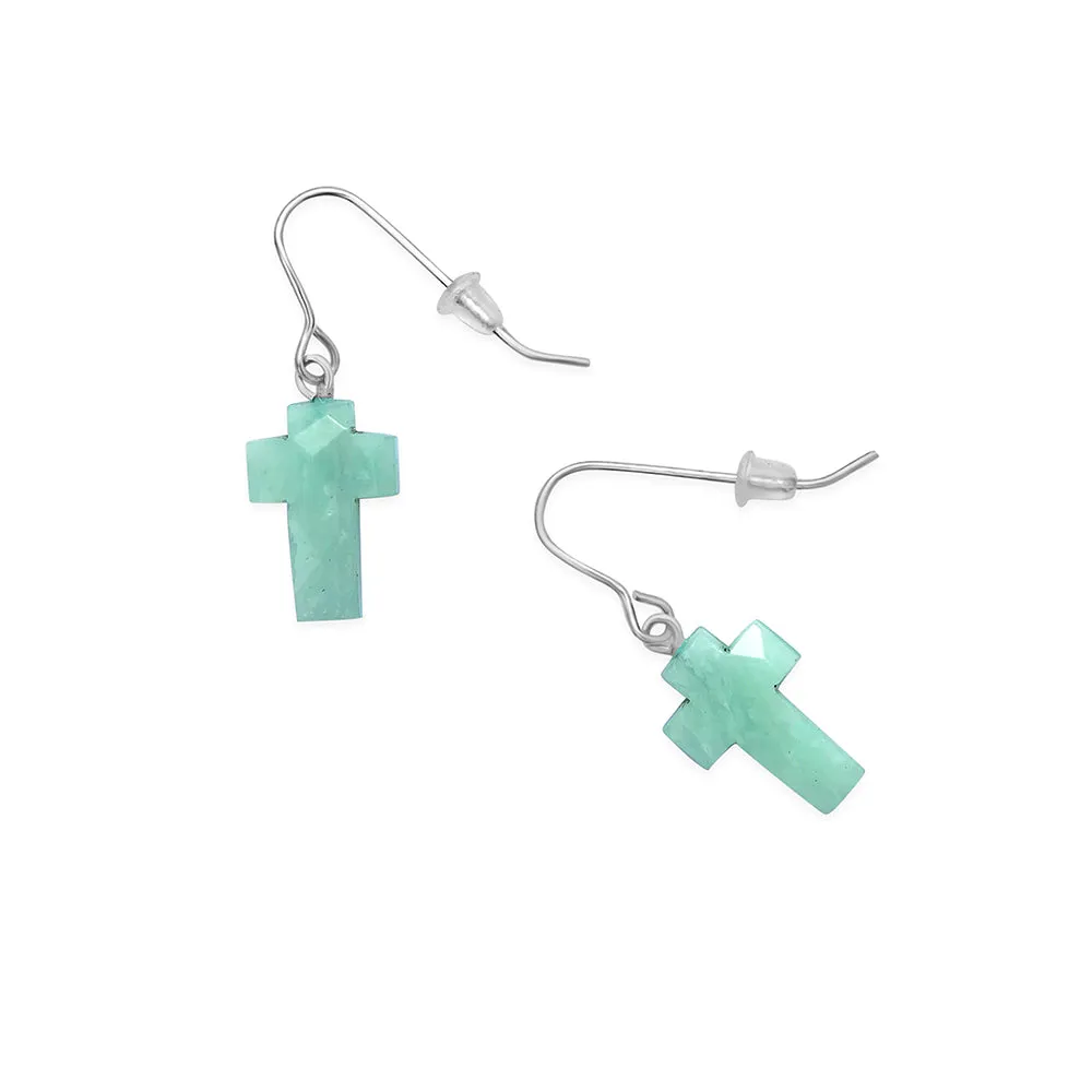 Stone Hewn Cross Earrings sold by Myra Bag product image thumbnail 2
