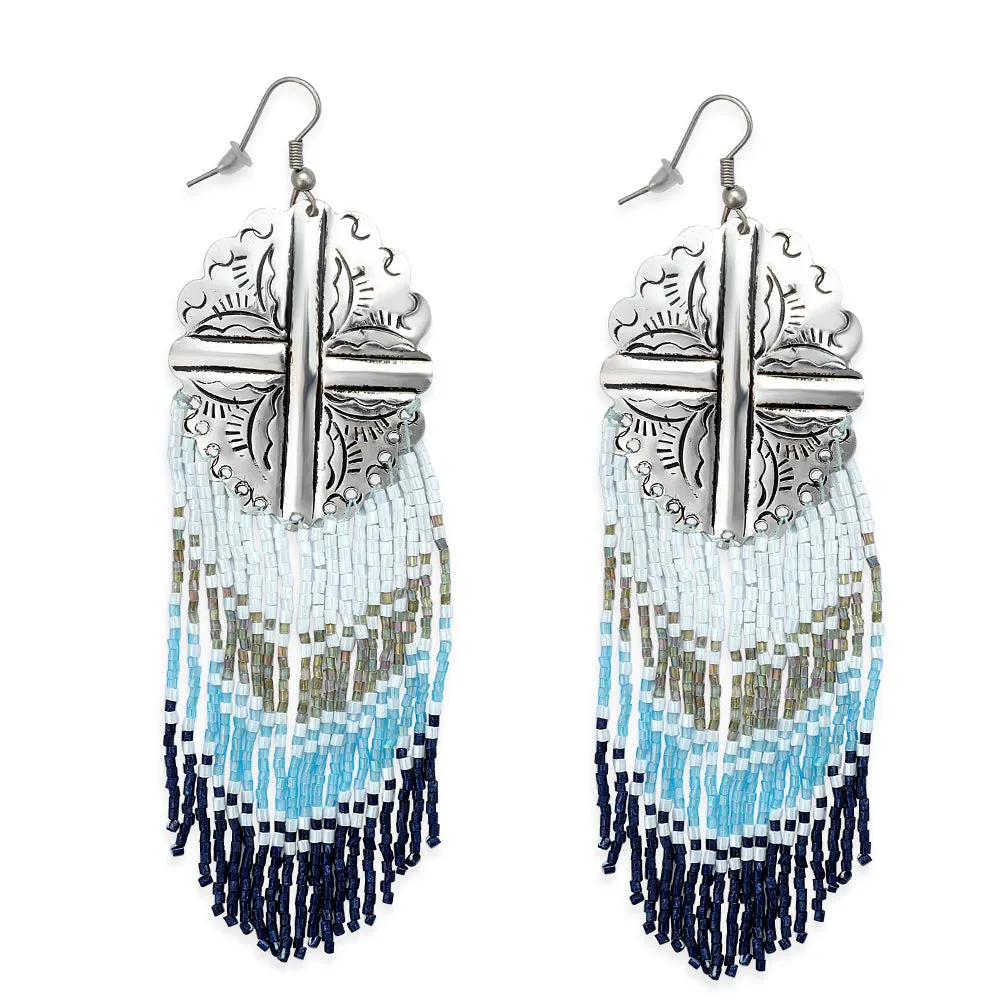 Eagle Falls Beaded Earrings sold by Myra Bag