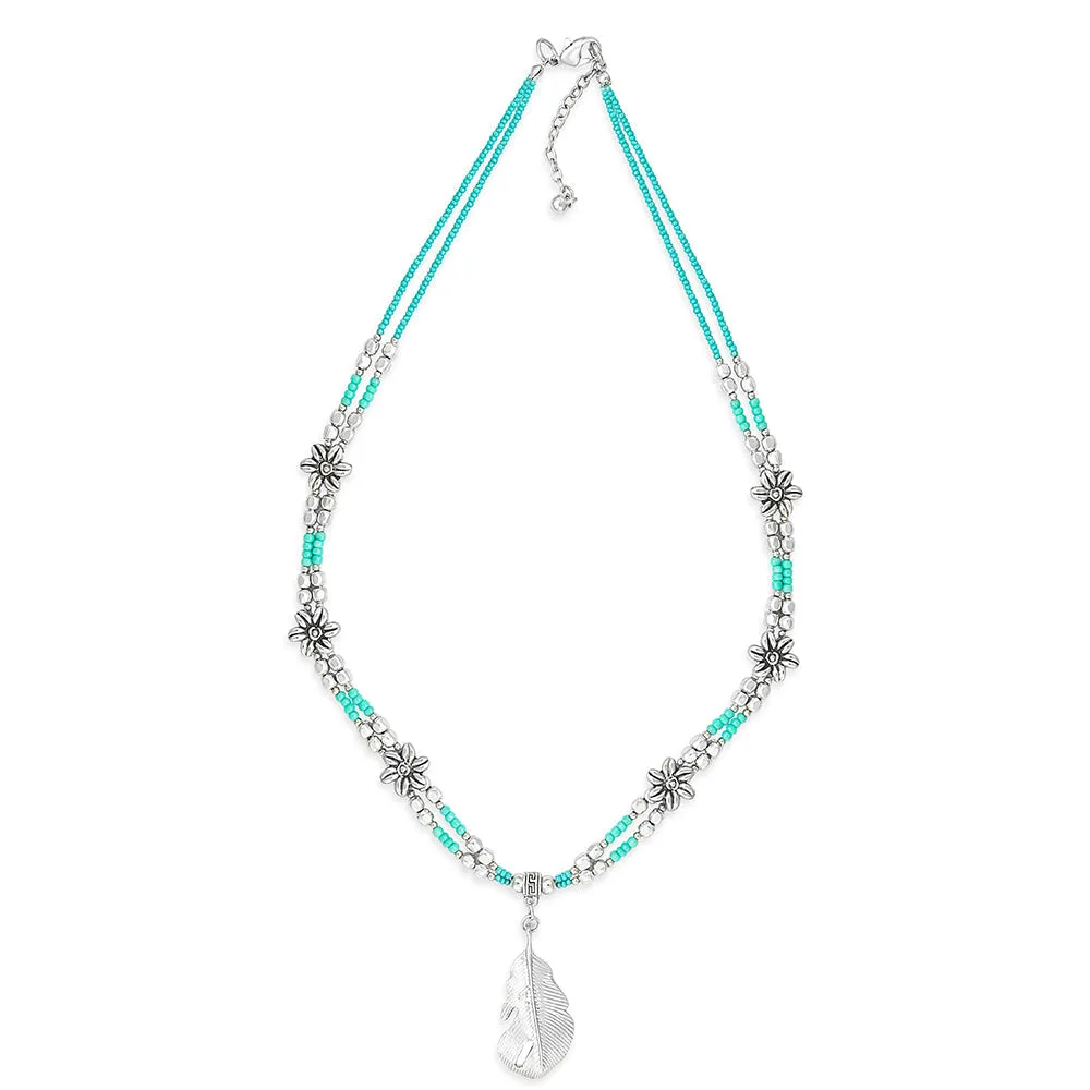 Mesa Feather Pendant Necklace sold by Myra Bag product image thumbnail 2