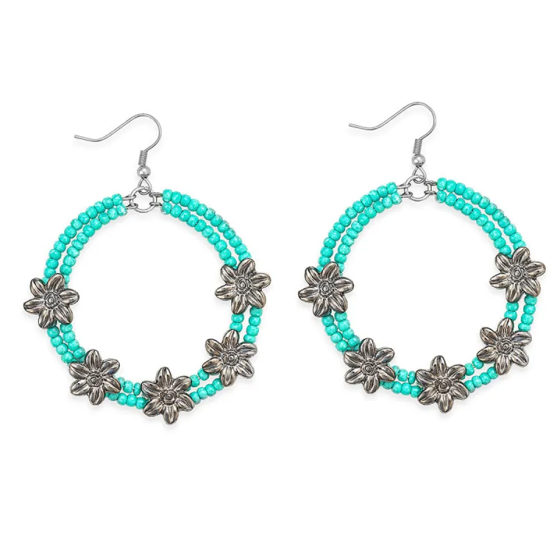 Crescent Flowers Earrings sold by Myra Bag