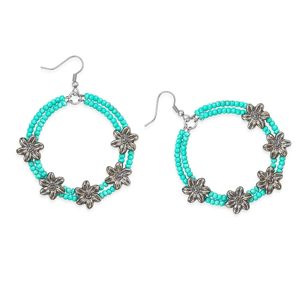 Crescent Flowers Earrings sold by Myra Bag product image thumbnail 2