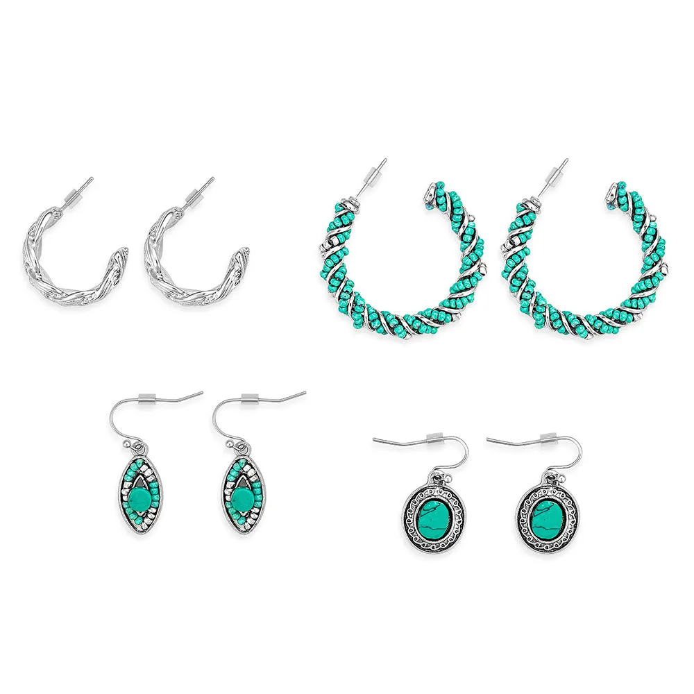 Jessica Fashion Set Of Four Earrings sold by Myra Bag