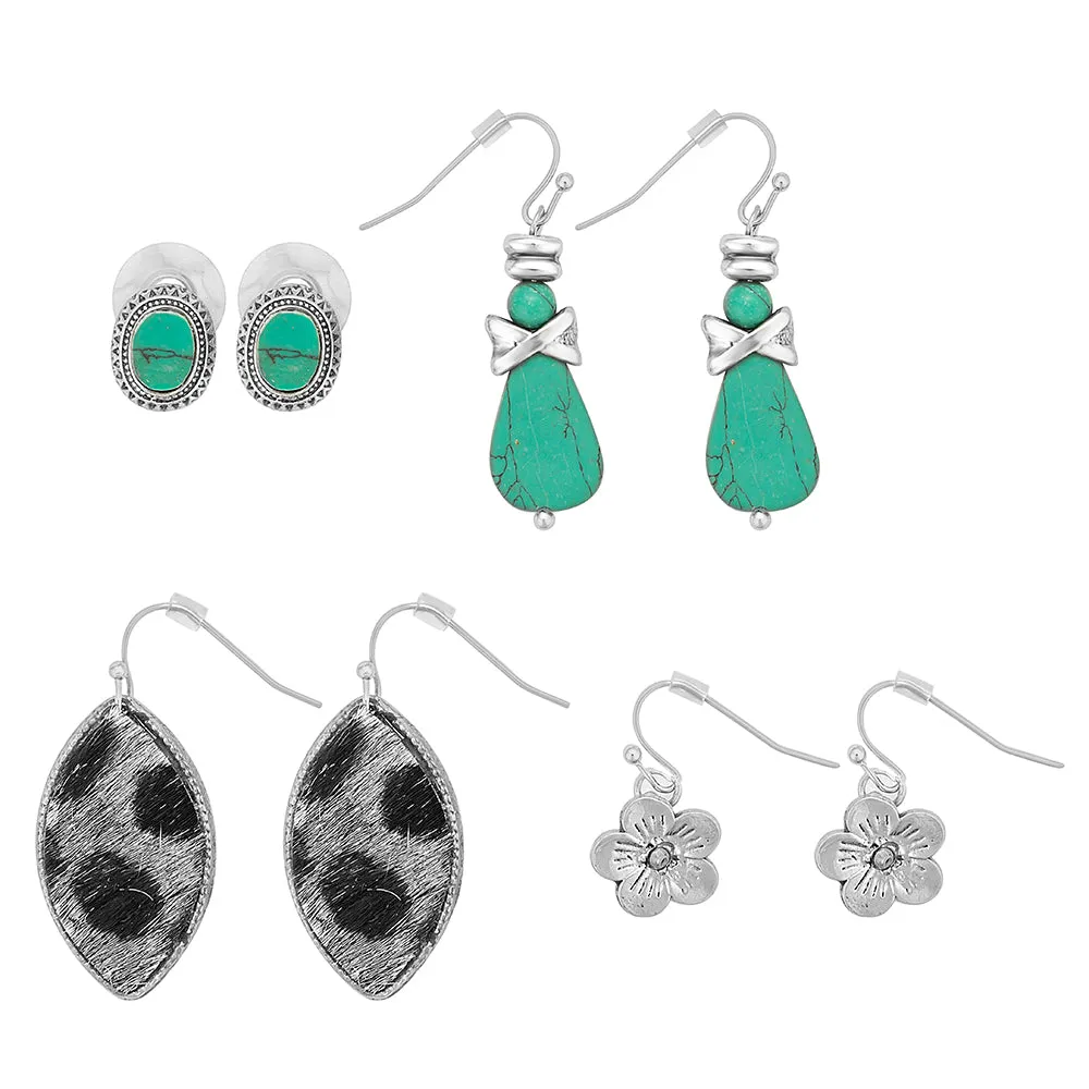 Audrey's Joy Set Of Four Earrings sold by Myra Bag
