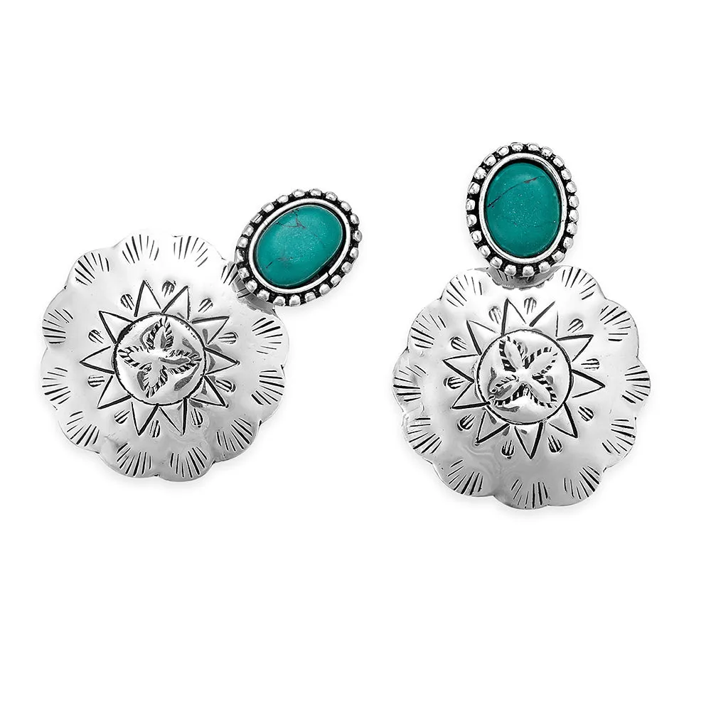 Brilliant Sun Concho Earrings sold by Myra Bag product image thumbnail 2