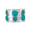 Brilliant Cabochon Cuff Bracelet sold by Myra Bag