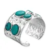 Brilliant Cabochon Cuff Bracelet sold by Myra Bag
