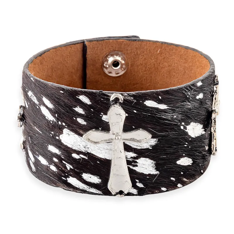 La Cruz Plata Cuff Bracelet sold by Myra Bag