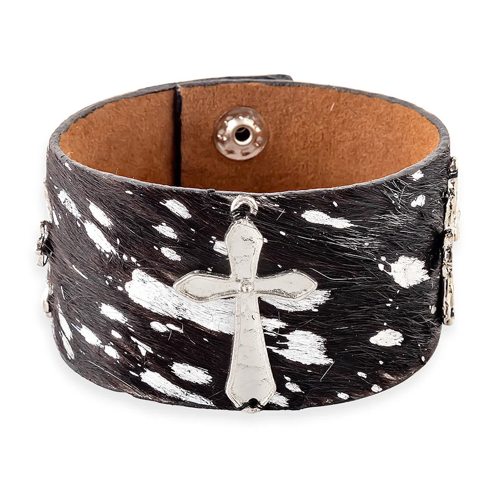La Cruz Plata Cuff Bracelet sold by Myra Bag