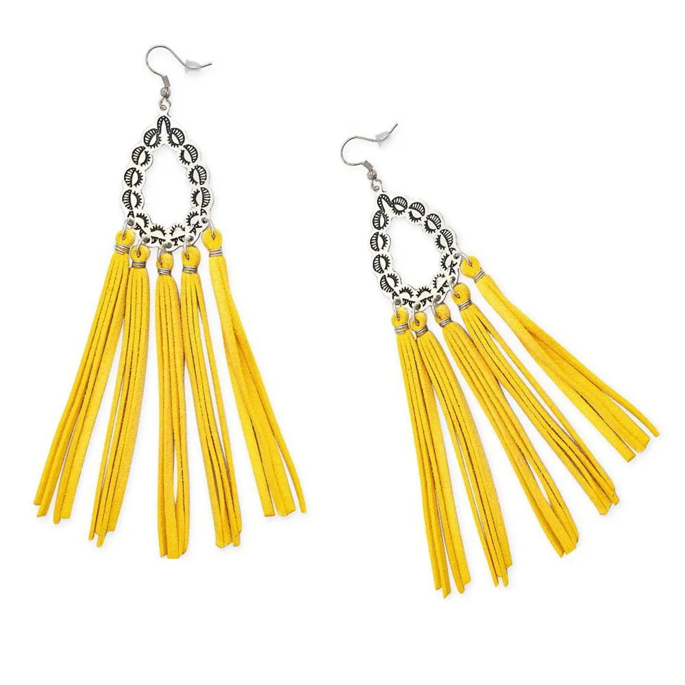 Lacrima Fringed Earrings sold by Myra Bag product image thumbnail 2