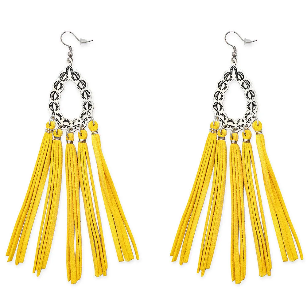 Lacrima Fringed Earrings sold by Myra Bag