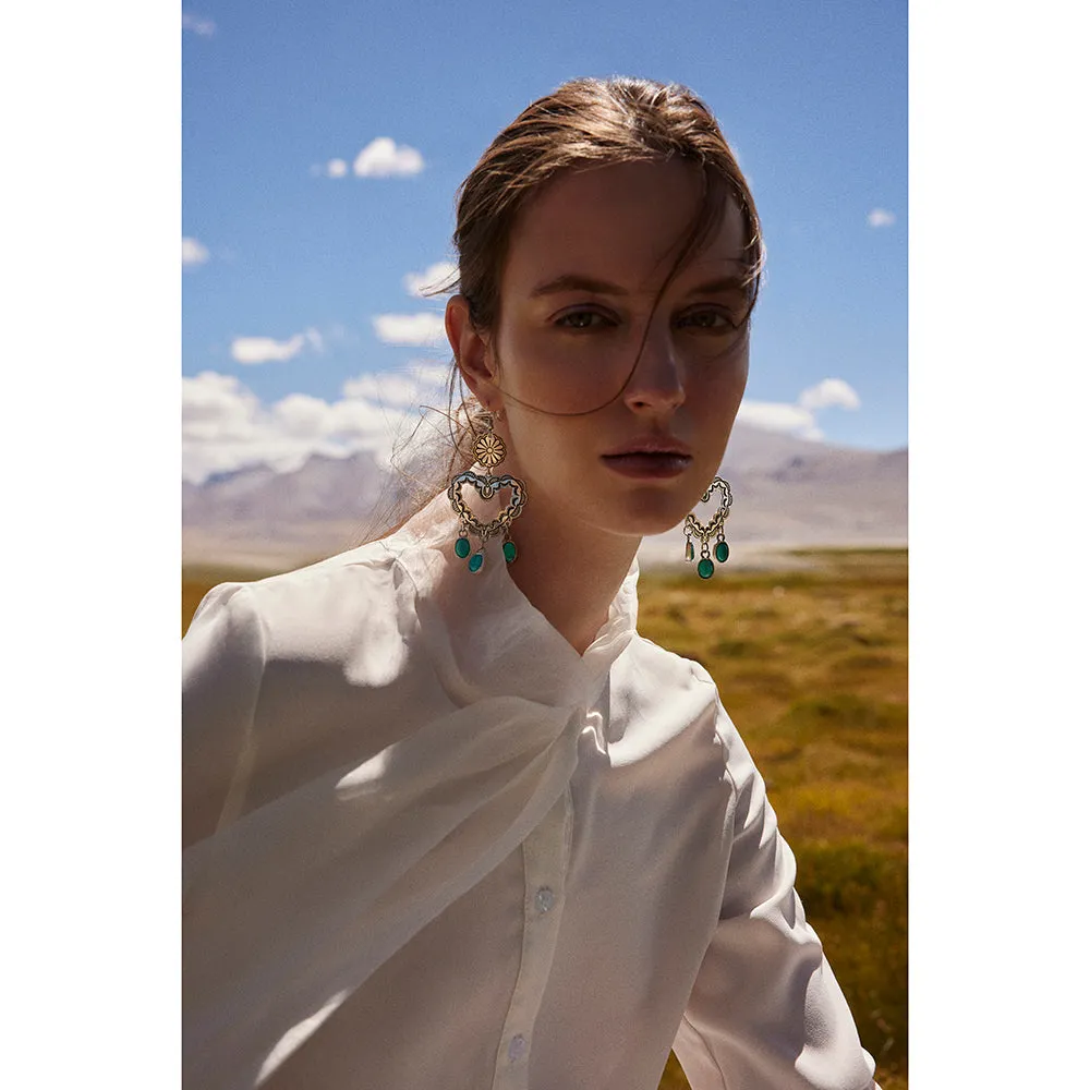 Amore Mio Pendant Earrings sold by Myra Bag product image thumbnail 4