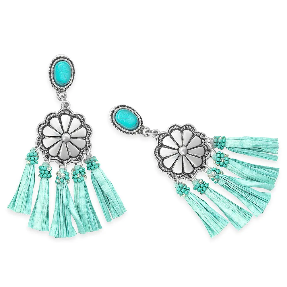 Corsica Springs Fringed Earrings sold by Myra Bag product image thumbnail 2