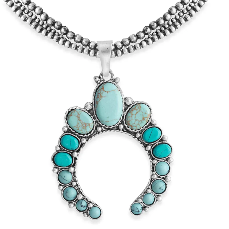 Rio Verde Squash Blossom Necklace sold by Myra Bag