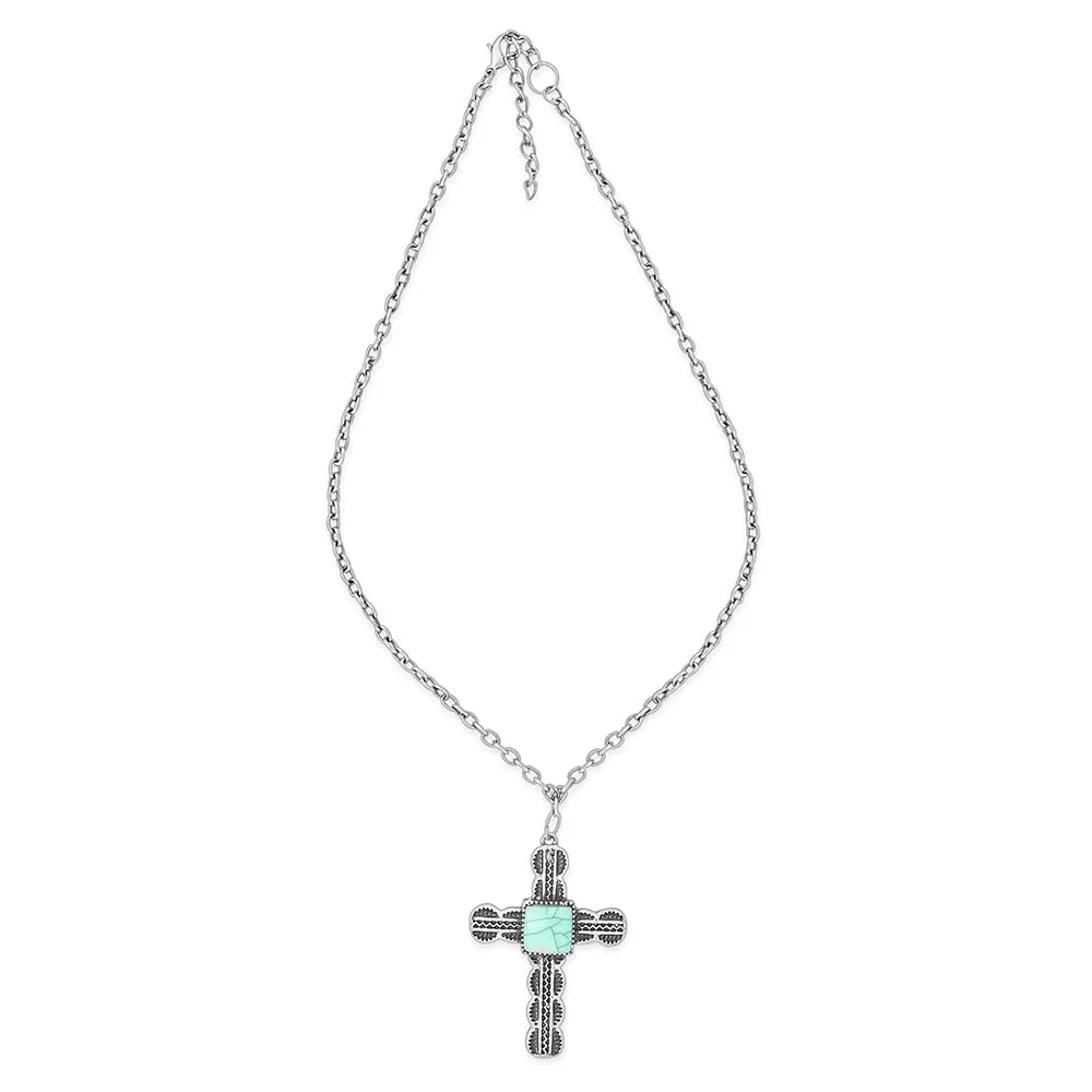 Centerstone Cross Necklace sold by Myra Bag product image thumbnail 2
