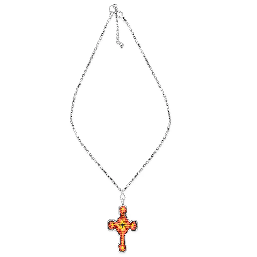Flames of Faith Cross Necklace sold by Myra Bag product image thumbnail 2