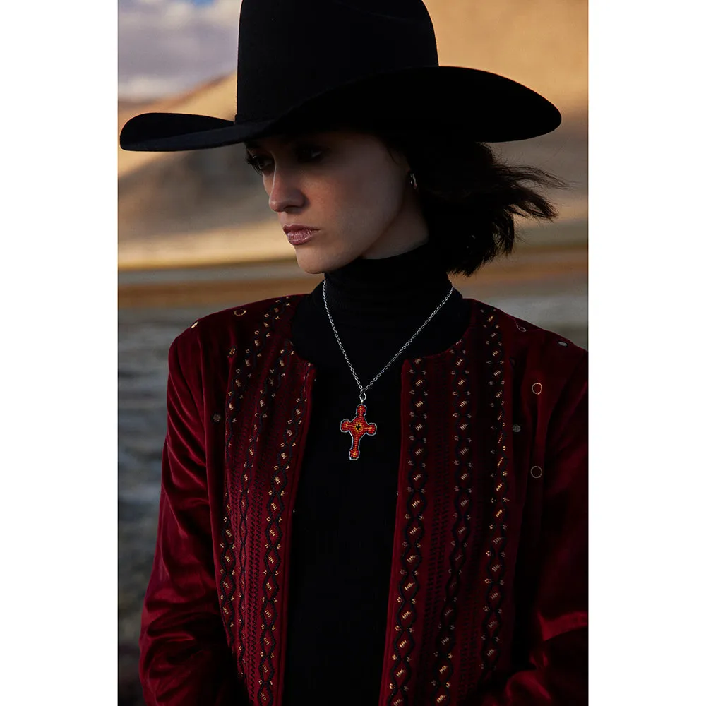 Flames of Faith Cross Necklace sold by Myra Bag product image thumbnail 3