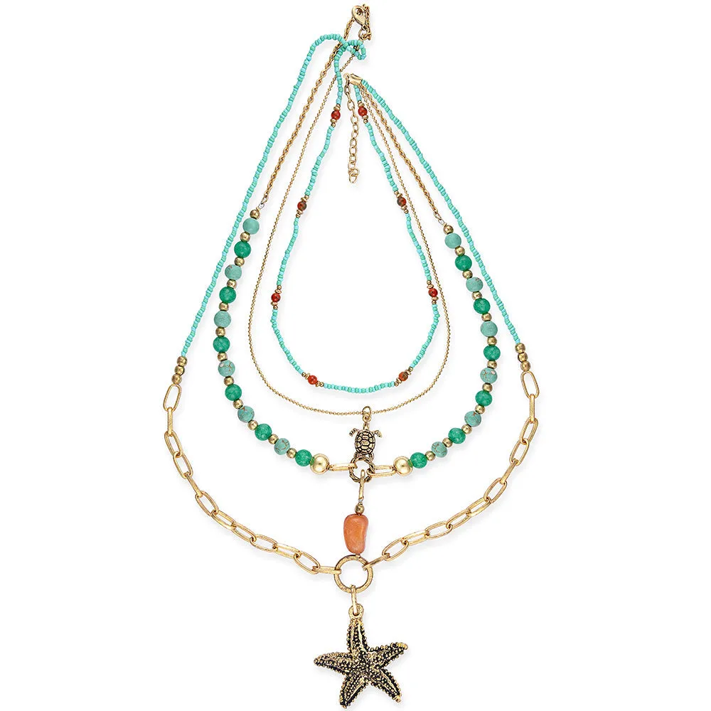 Life Ashore Multistrand Necklace sold by Myra Bag product image thumbnail 2