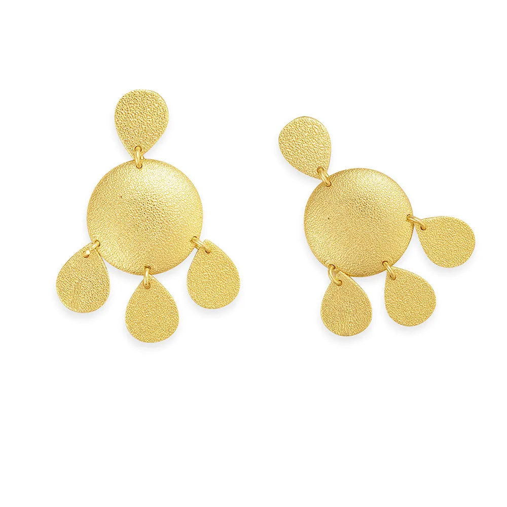 Solar Flare Medallion Earrings sold by Myra Bag product image thumbnail 2