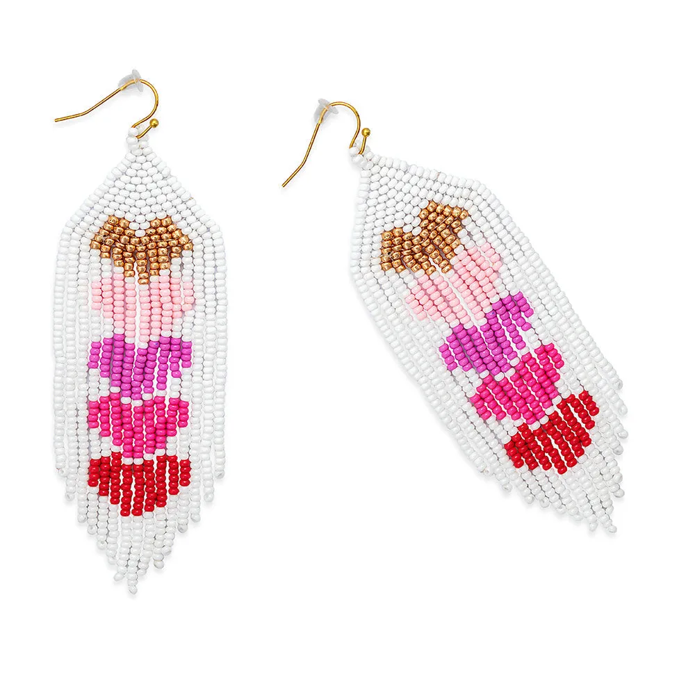 Hearts of Five Earrings in Red sold by Myra Bag product image thumbnail 2