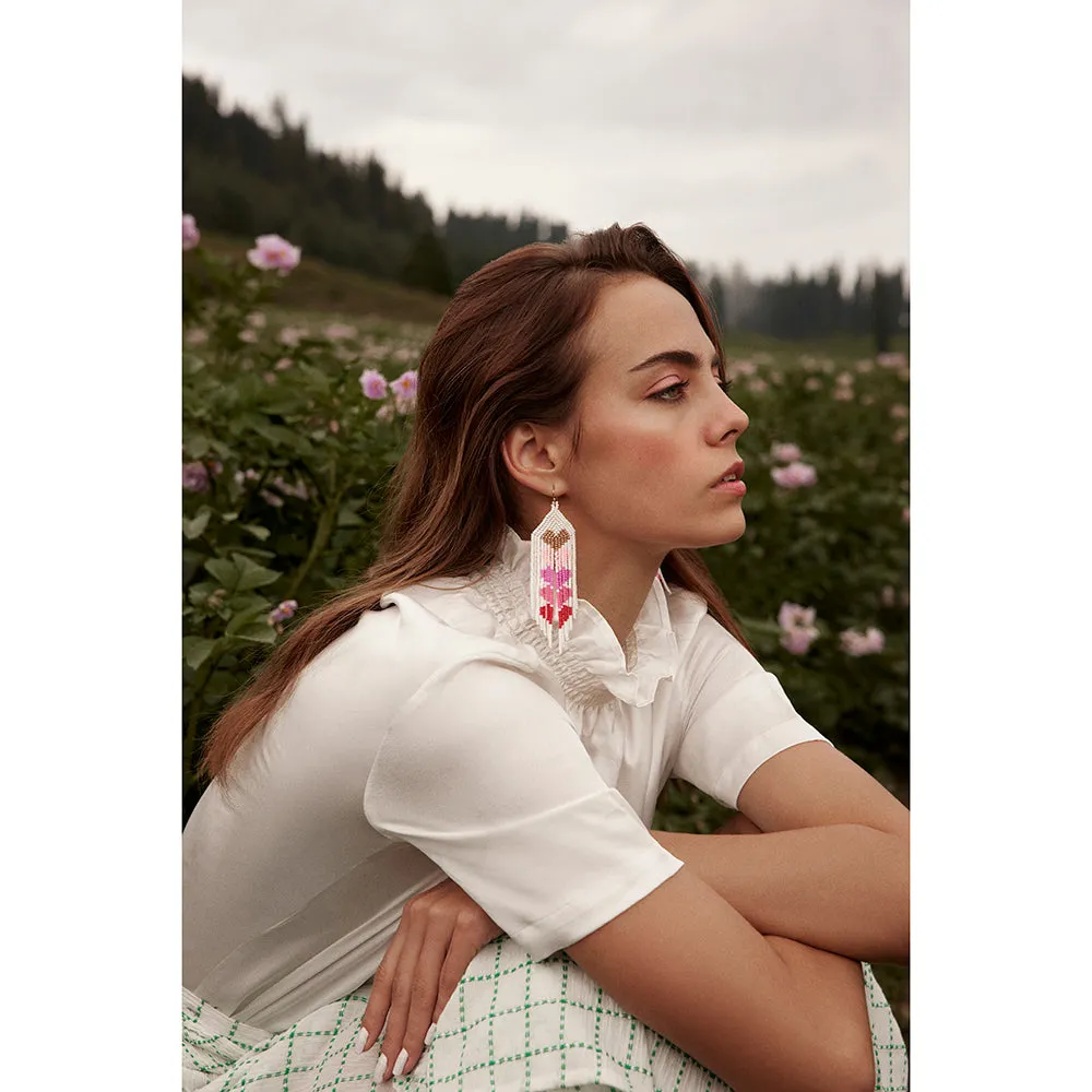 Hearts of Five Earrings in Red sold by Myra Bag product image thumbnail 3