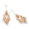Lifesong Beaded Earrings in White sold by Myra Bag