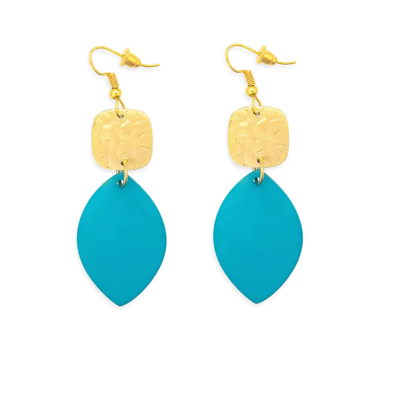 La Vida Earrings in Teal sold by Myra Bag